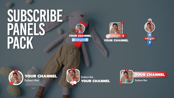 Subscribe Panels Logo Stings template preview