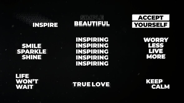 Modern Titles | AE Titles template preview