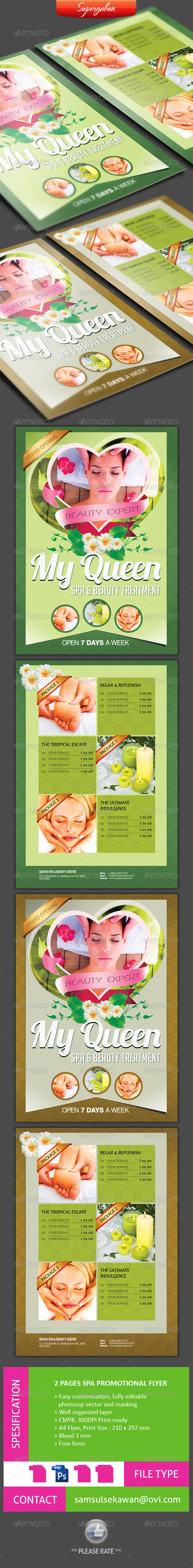 2 PAGES SPA PROMOTIONAL FLYER - Commerce Flyers