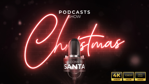 Christmas Podcast Show Opener Openers template preview
