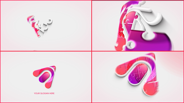 Puzzle Logo Reveal Logo Stings template preview