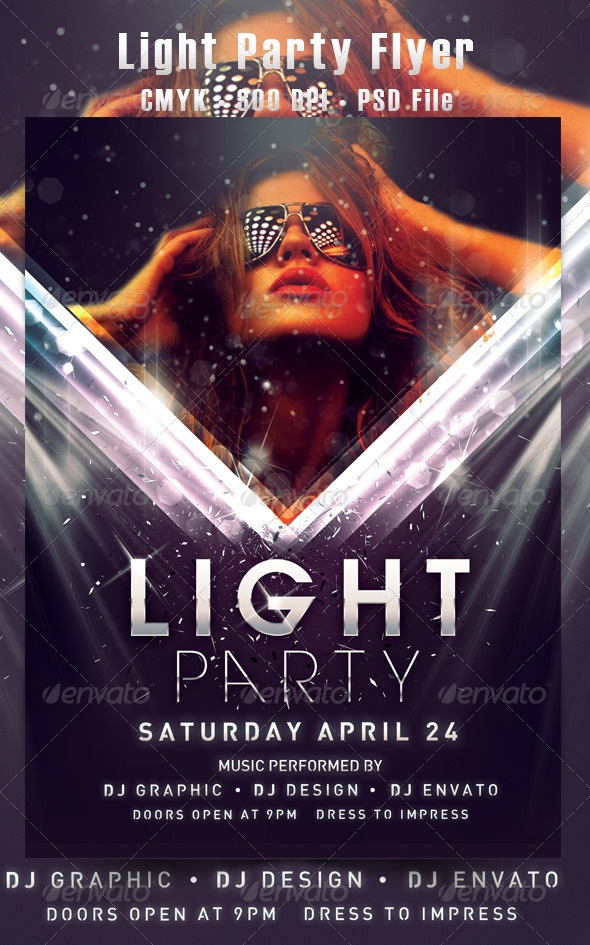 Light Party - Events Flyers