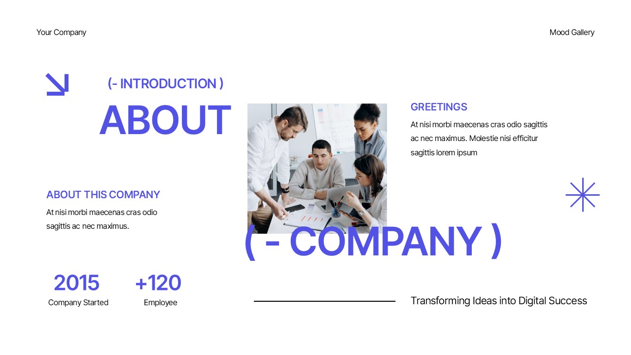 Blue White Modern Minimalist Company Profile PPT Presentation ...