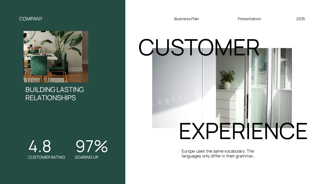 Green White Modern Minimalist Business Plan PPT Presentation ...