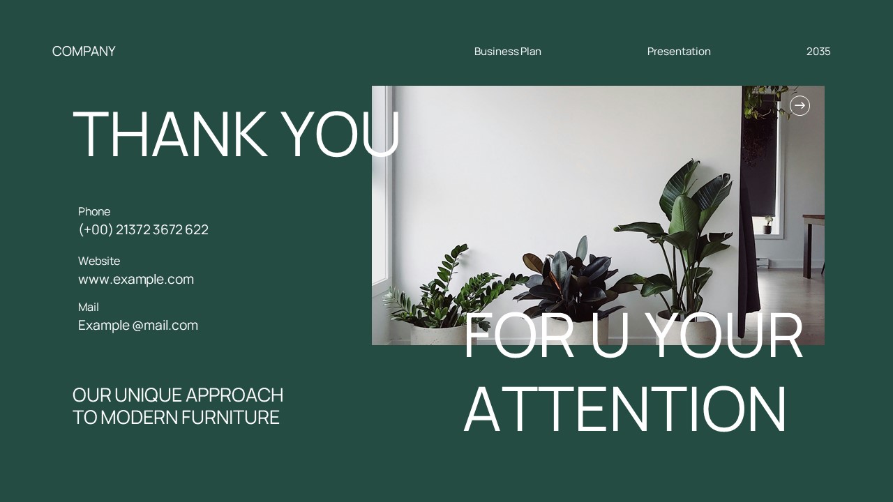 Green White Modern Minimalist Business Plan PPT Presentation ...