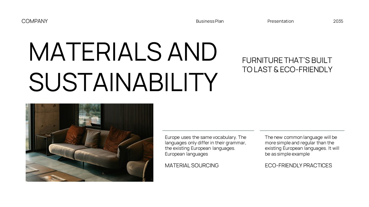 Green White Modern Minimalist Business Plan GSL Presentation ...