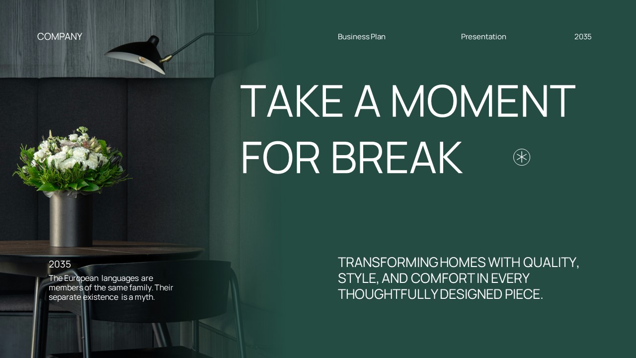 Green White Modern Minimalist Business Plan GSL Presentation ...