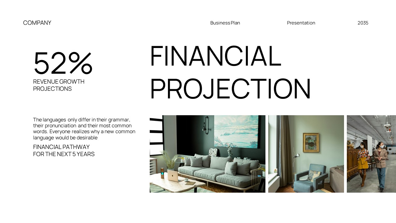 Green White Modern Minimalist Business Plan GSL Presentation ...
