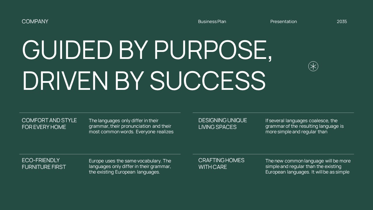 Green White Modern Minimalist Business Plan GSL Presentation ...