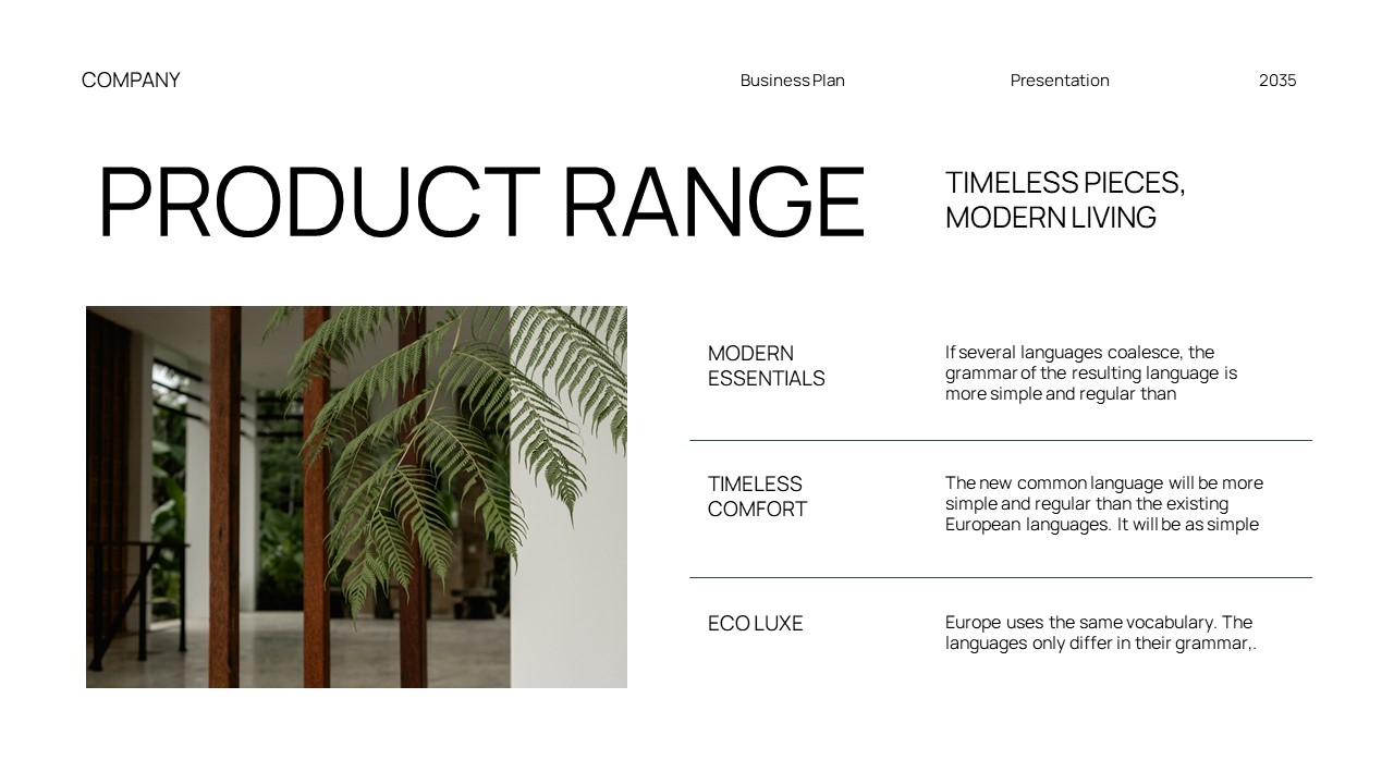 Green White Modern Minimalist Business Plan GSL Presentation ...