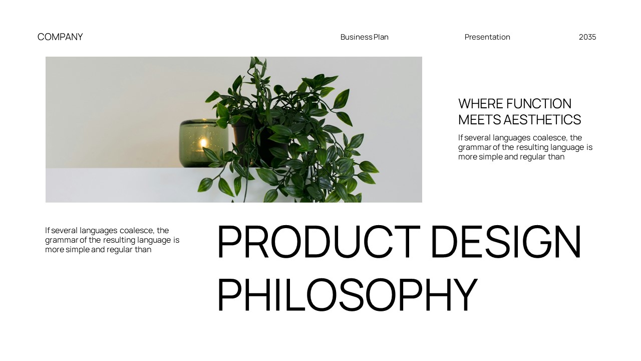 Green White Modern Minimalist Business Plan GSL Presentation ...