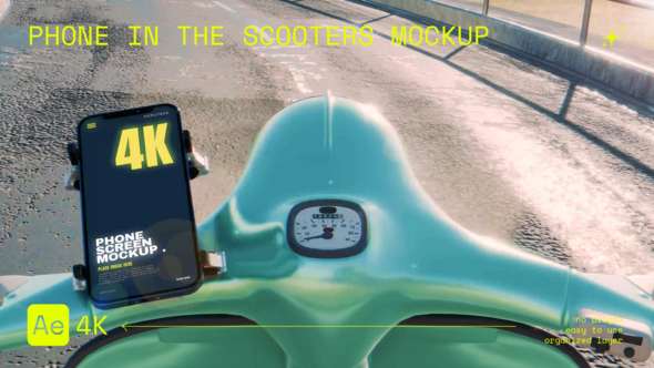 Phone Screen in the Scooters Mockup Elements template preview