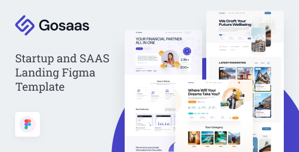 GoSaas: Startup and SAAS Landing Figma Template