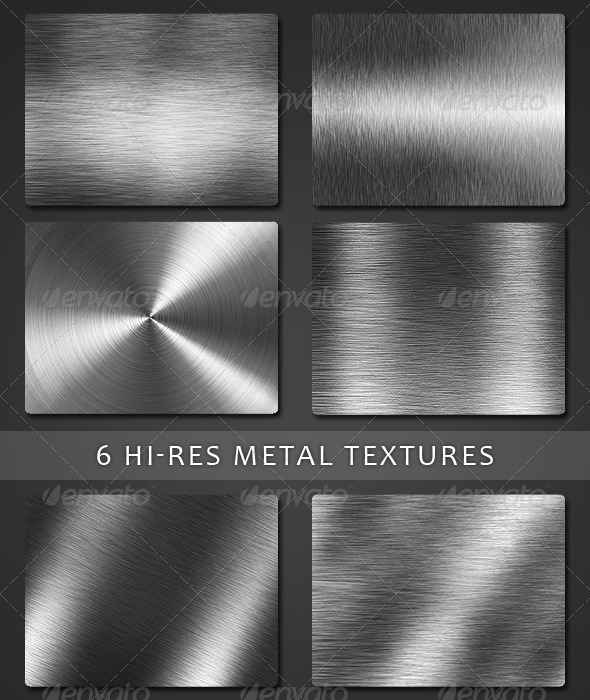 6 Hight Resolution Metal Textured By Dikarte Graphicriver