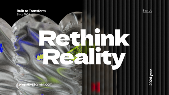 3D Typography and Stickers Titles template preview