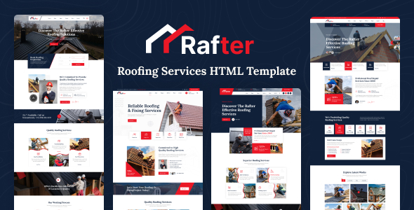 Rafter - Roofing Services HTML5 Template