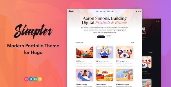 Simpler – Modern Portfolio Theme for Hugo