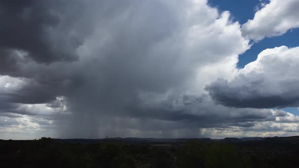 Monsoon Storm in Central Arizona Timelapse