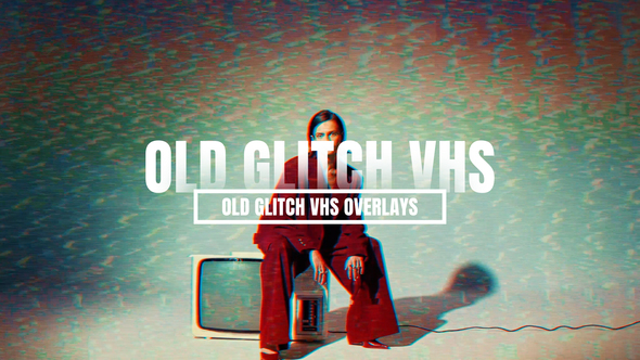 Old Glitch VHS Overlays Elements template preview