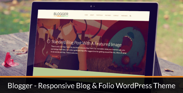 Blogger - Responsive Blog & Folio WordPress Theme - Personal Blog / Magazine