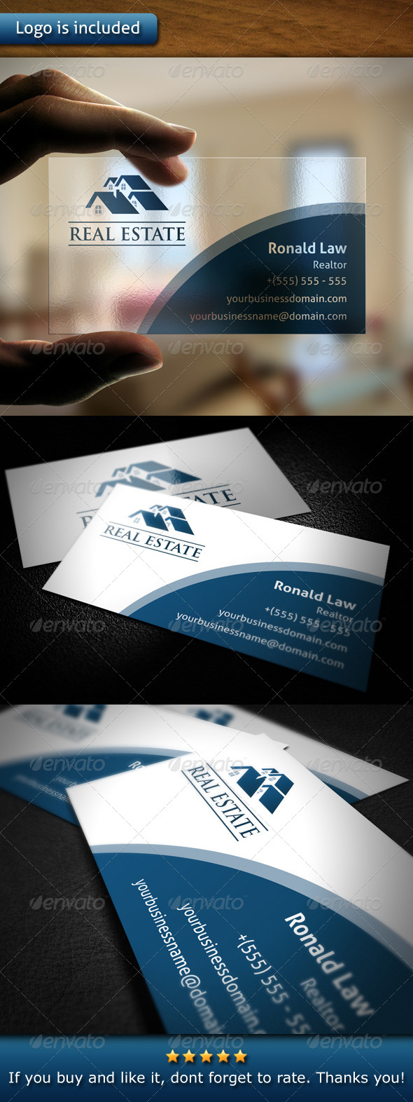 Real Estate Business Card - Corporate Business Cards