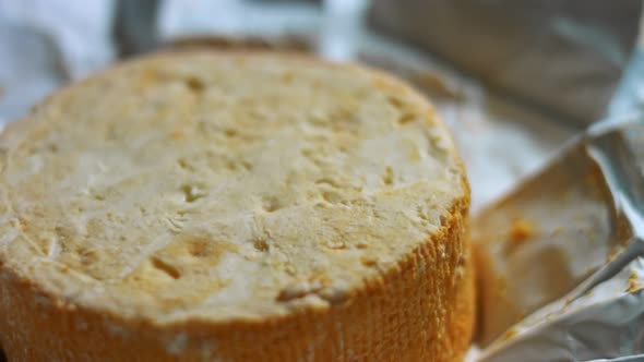 Closeup of Tasty French Cheese Marquis Castello alt