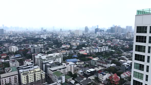 City Views With High Rise Buildings Facade In Bangkok Downtown Thailand alt