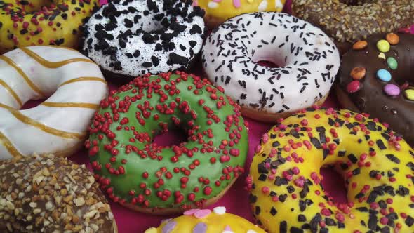 Assorted Donuts Icing