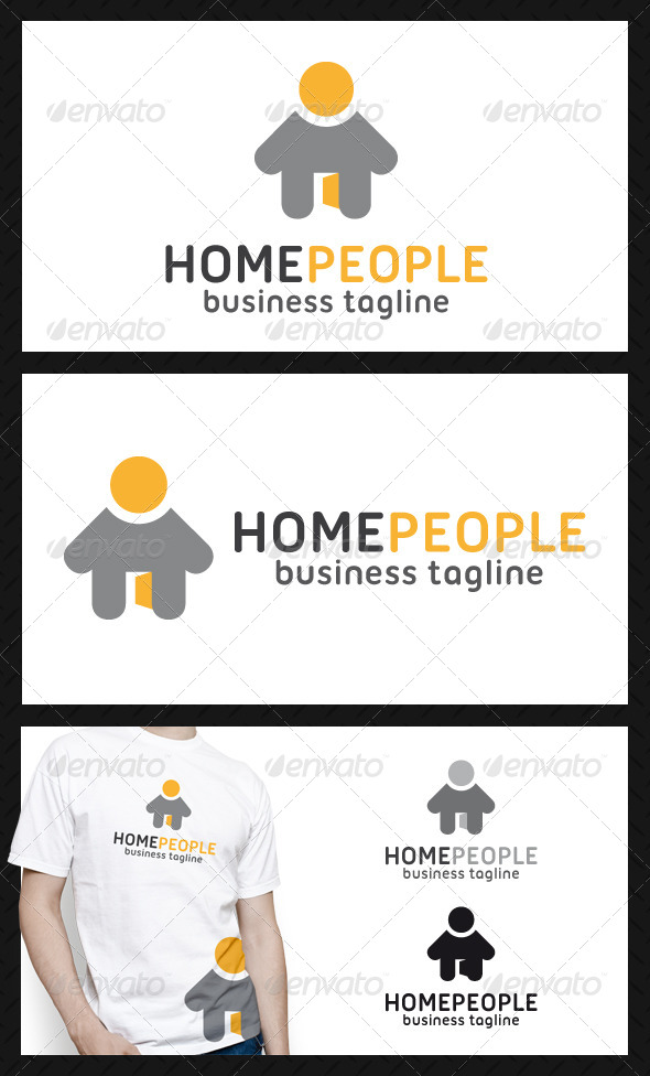 Home People Logo Template - Buildings Logo Templates