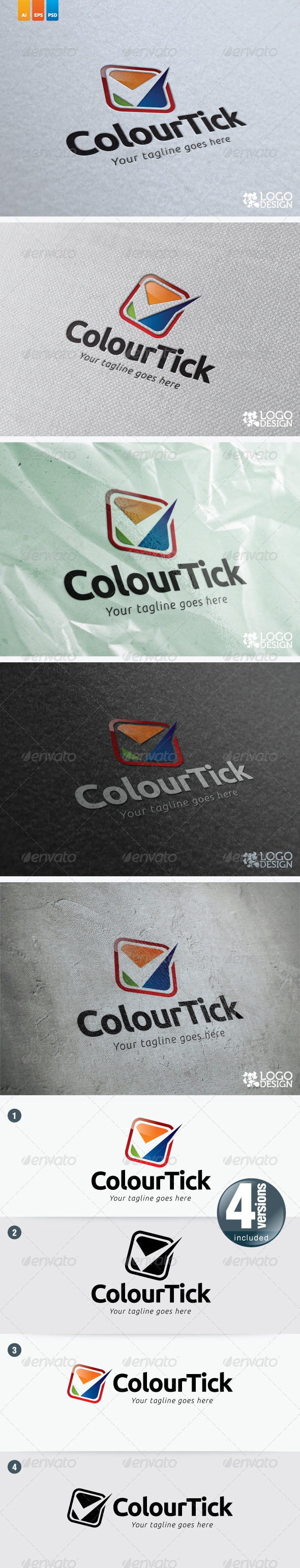 Colour Tick - Symbols Logo Templates