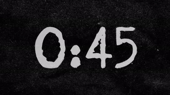 1 Minute Grunge Countdown In 4k