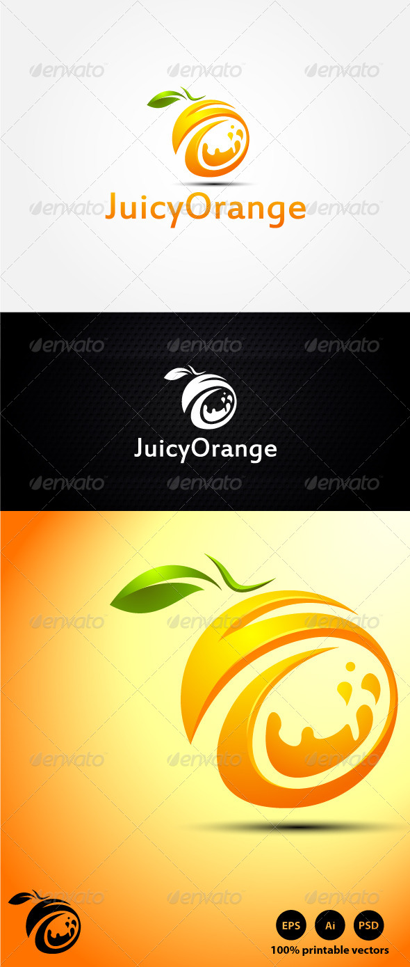 Juicy Orange Logo - Symbols Logo Templates