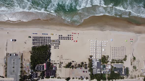 Tropical beach scenery of Fortaleza. Northeast Brazil. Ceara state. alt