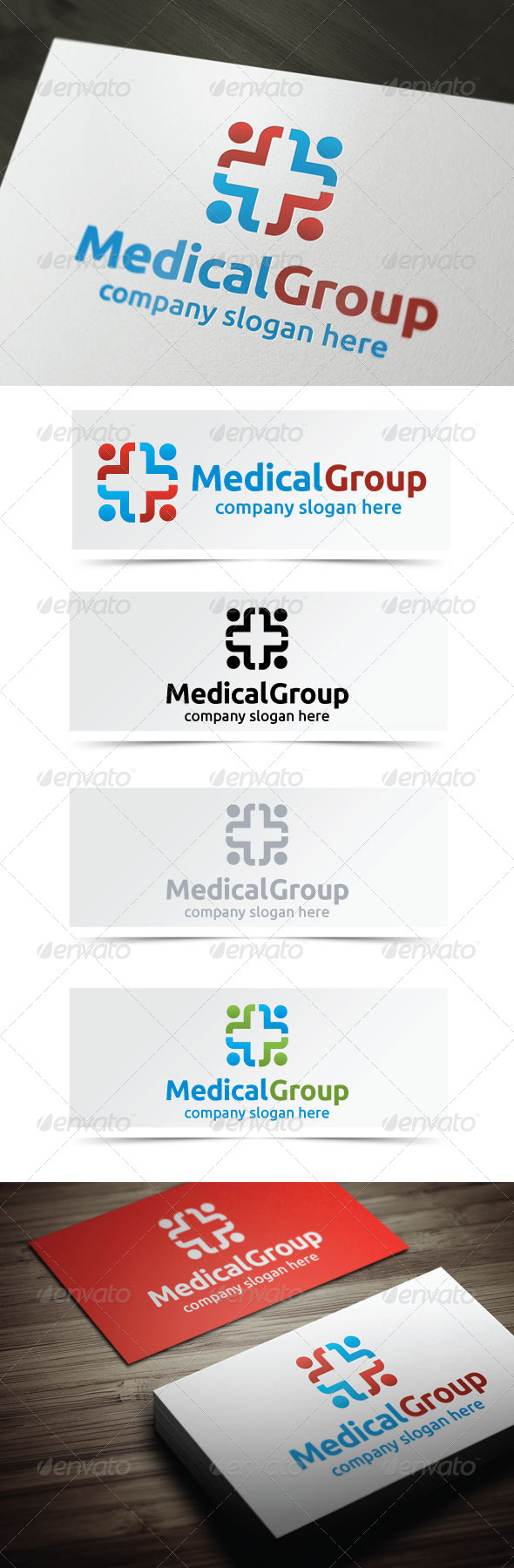 Medical Group - Humans Logo Templates