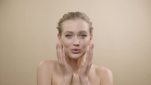 Face Of Stylish Young Model With Beautiful Skin alt