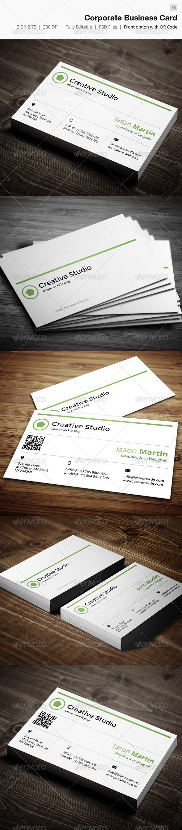 Corporate Business Card - 16 - Corporate Business Cards