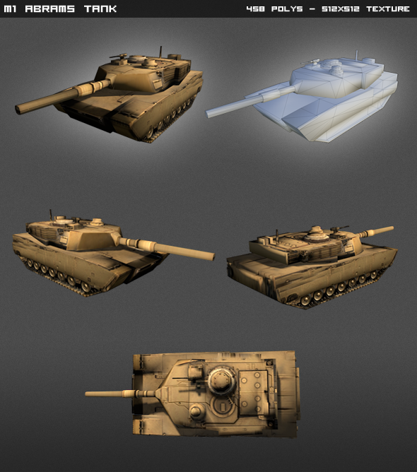 M1 Abrams Tank - 3Docean 4595907