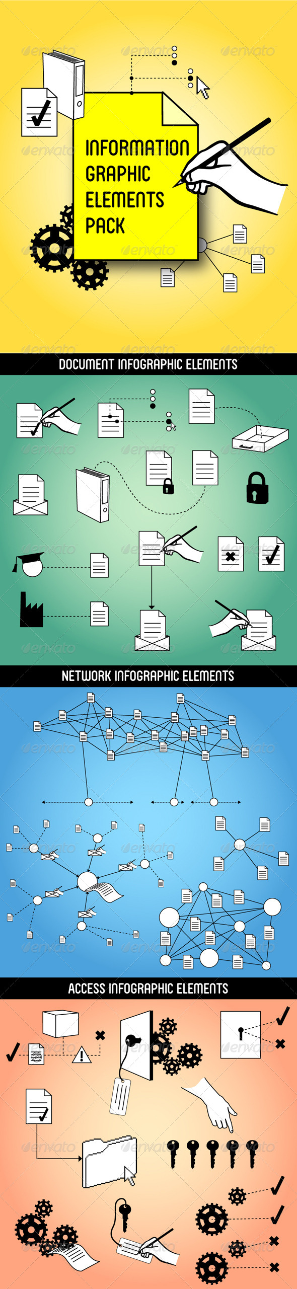 Information Graphic Elements Pack - Concepts Business