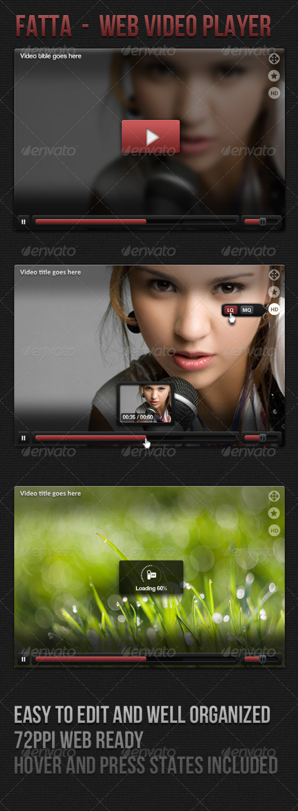 Web Video Player - Miscellaneous Web Elements