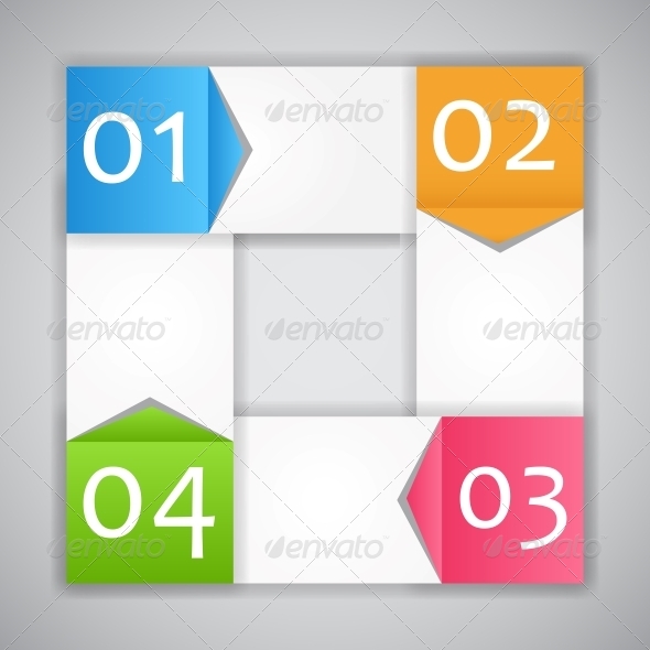 Infographic Template Vector Illustration - Web Technology