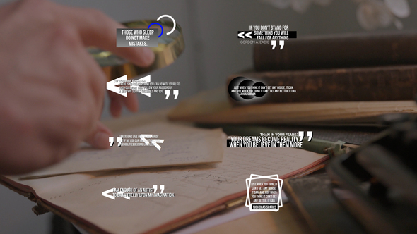 Quotes Titles | AE Titles template preview