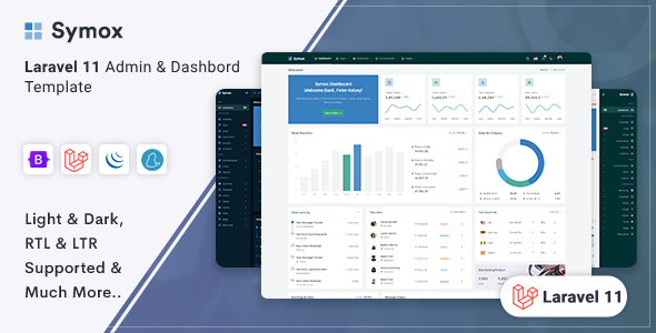 Symox - Laravel 11 Admin & Dashboard Template