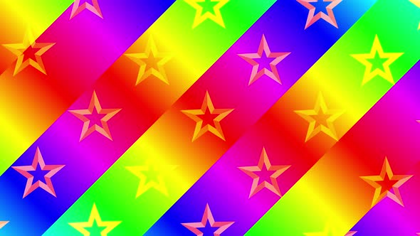 4k Rainbow Stars