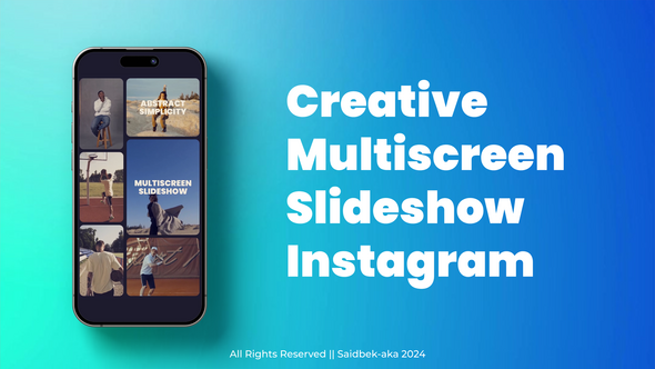 Multiscreen Instagram Slideshow Openers template preview