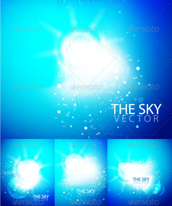 Blue sky backgrounds - Landscapes Nature