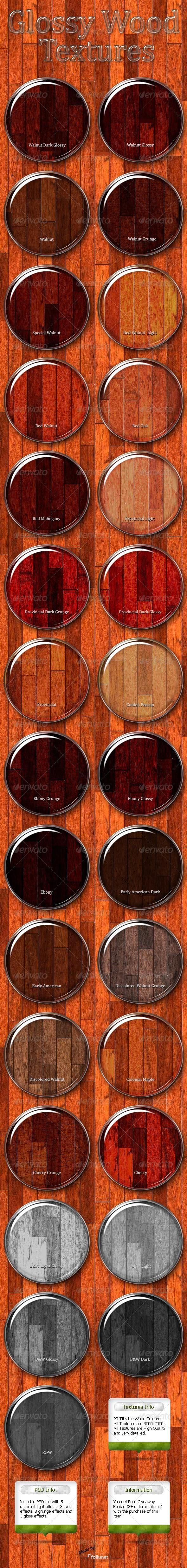 Glossy Wood Textures - Wood Textures