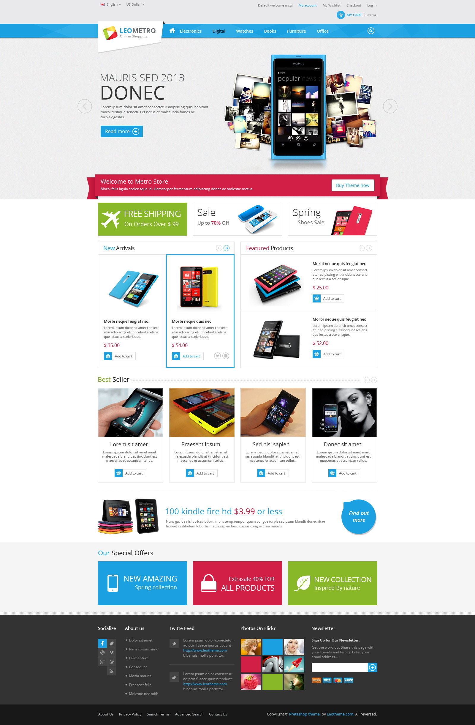 Leo Metro PrestaShop 1.6 & 1.7 Theme for Mobile & Electronic Shop by ...