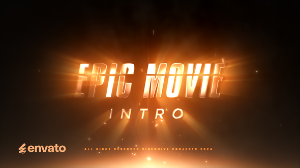 Epic Movie Intro Logo Stings template preview