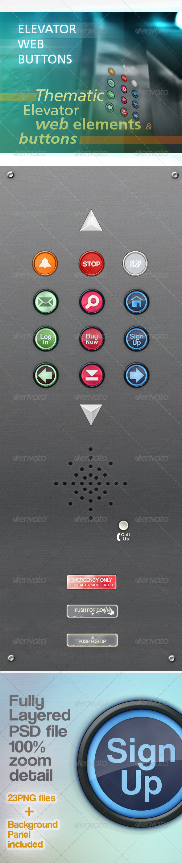 Web Buttons Elements - Miscellaneous Web Elements
