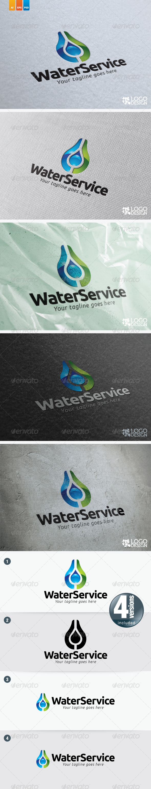 Water Service - Nature Logo Templates